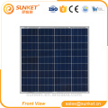 panel solar polivinílico durable de bajo costo 60w que hace la máquina A Grado células